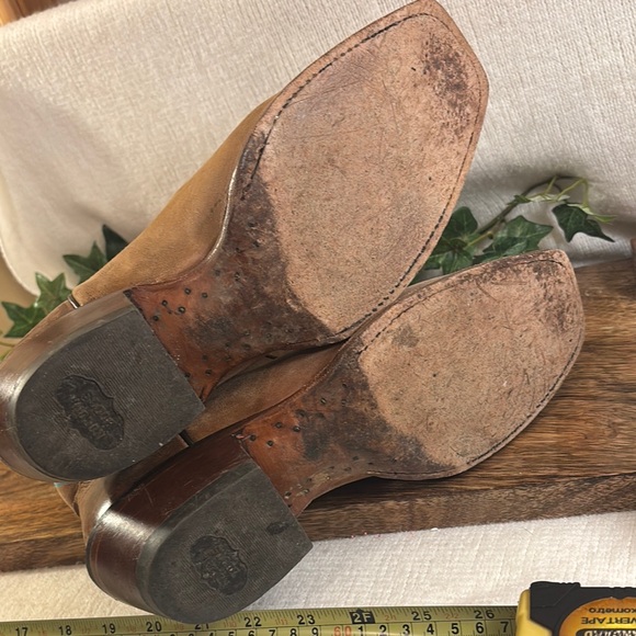 Nocona Brown and Blue Heeled Boots - Picture 8 of 8